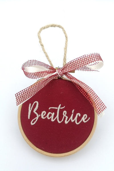 PALLINA DI NATALE CON NOME