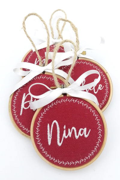 PALLINA DI NATALE CON NOME