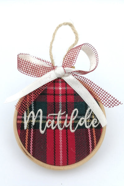PALLINA DI NATALE CON NOME