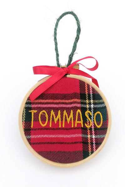 PALLINA DI NATALE CON NOME